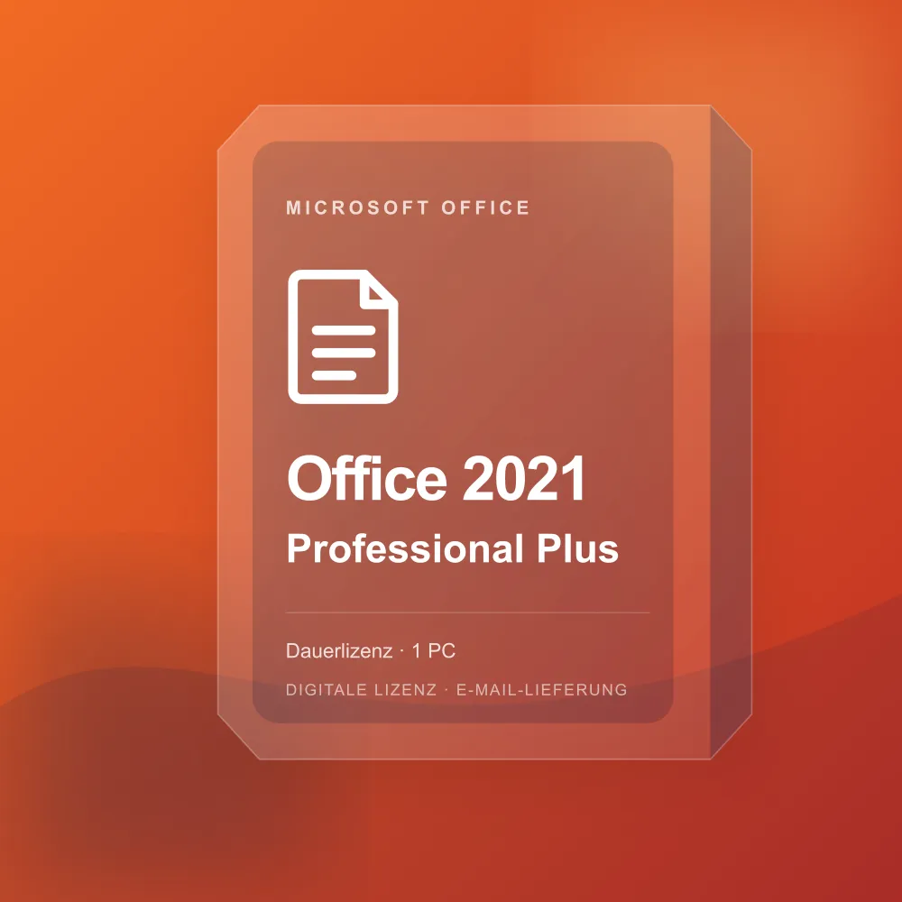 Digitale Lizenzkarte für Microsoft Office 2021 Professional Plus