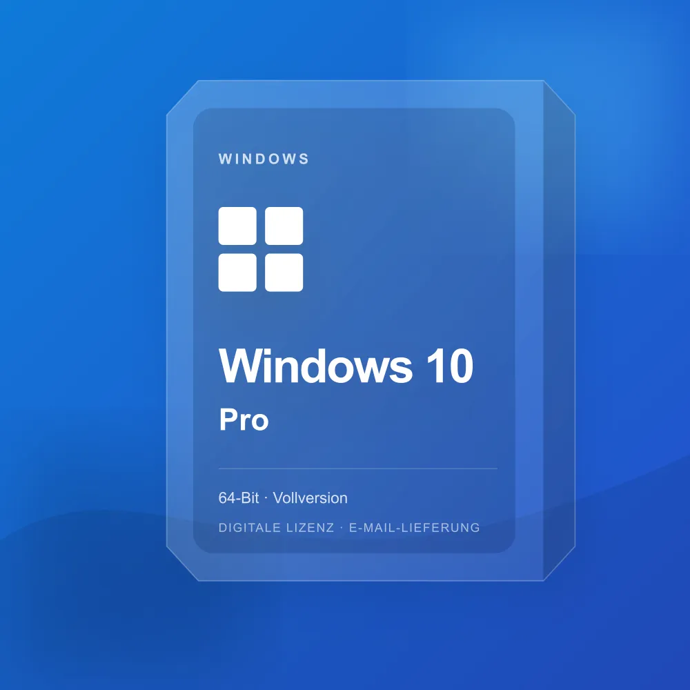Digitale Lizenzkarte für Windows 10 Pro