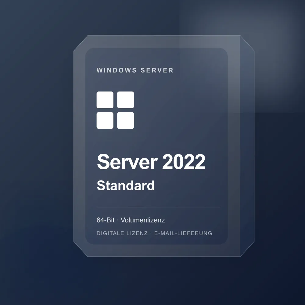 Digitale Lizenzkarte für Windows Server 2022 Standard