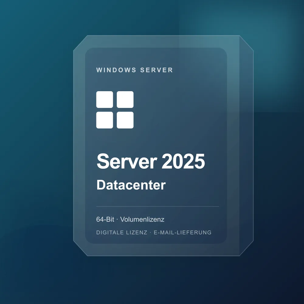 Digitale Lizenzkarte für Windows Server 2025 Datacenter